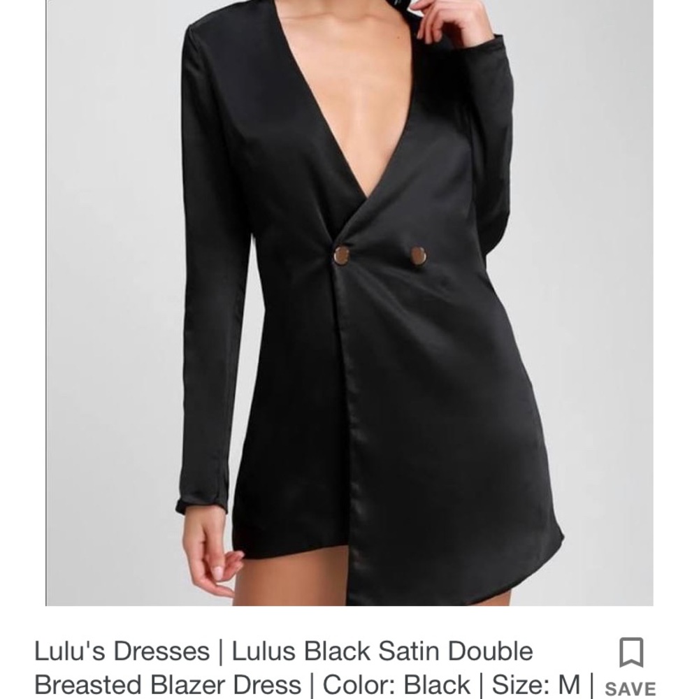 Lulus black blazer dress size M